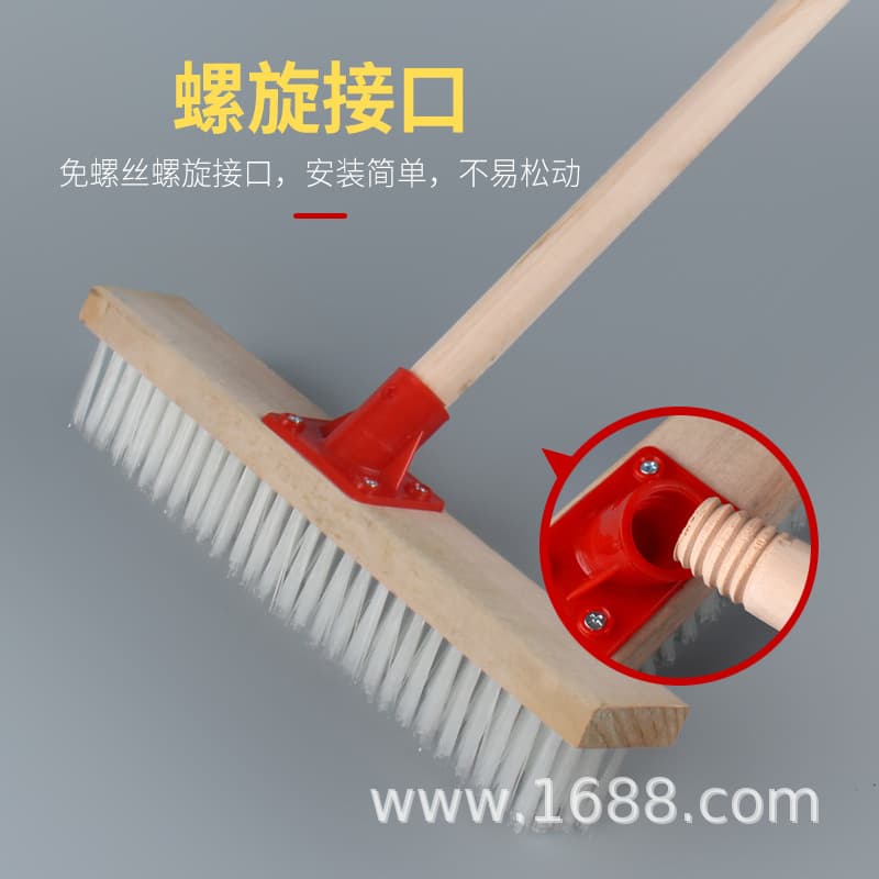Bathroom floor brush, toilet brush, kitchen bathroom cleaning brush, kitchen floor brush, long-handled floor brush cleaning tool 3