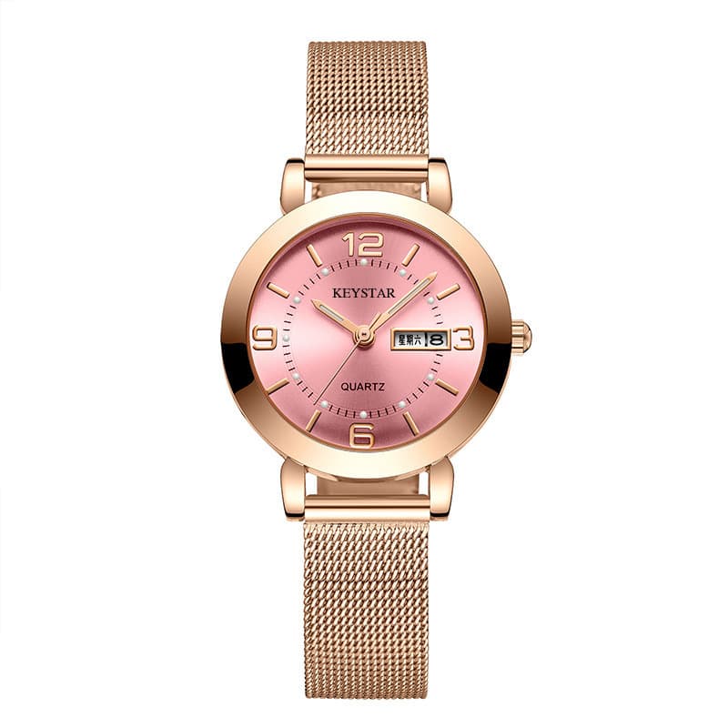 (Cross-border trading), swiss watch, waterproof mechanical calendar, internet celebrity, Korean style, simple and elegant design, fully automatic 3