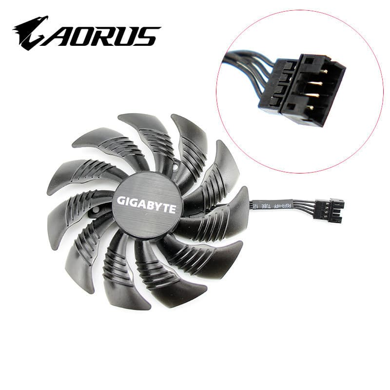 Gigabyte RX580 GAMING 4G graphics card Diafing fan diameter 85m hole distance 40mm 6