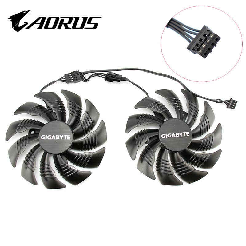 Gigabyte RX580 GAMING 4G graphics card Diafing fan diameter 85m hole distance 40mm 7