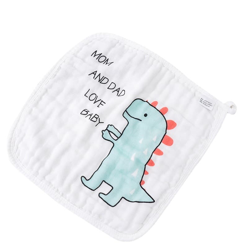 Children's scarf, gauze set for new born, wet wipes for face washing, handkerchief, eating bib, 5 pieces, water absorbent 5