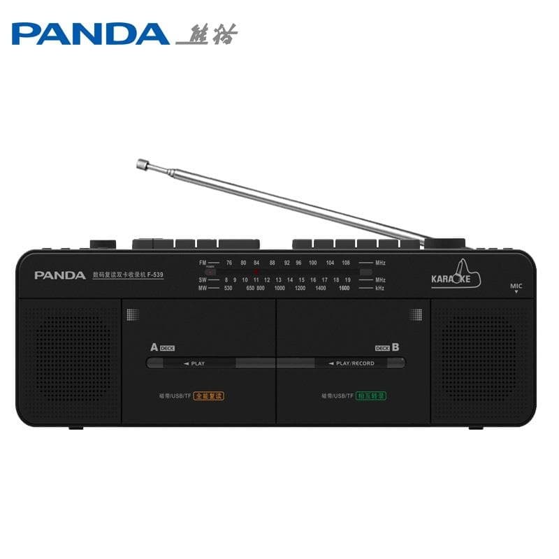 PANDA 539 Dual-Card Portable Tape Recorder with English Repeat Function 2