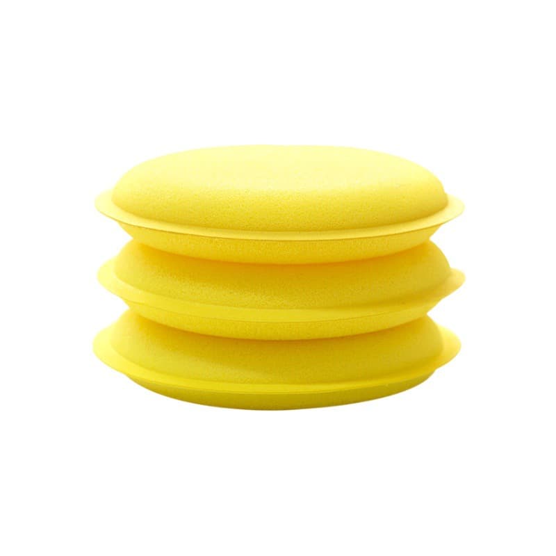 Round waxed sponge polishing cloth, hygienic bath sponge 5
