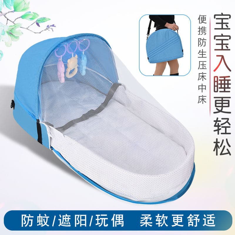 (Wholesale), folding crib, children's bed for new born to go out for traveling 2