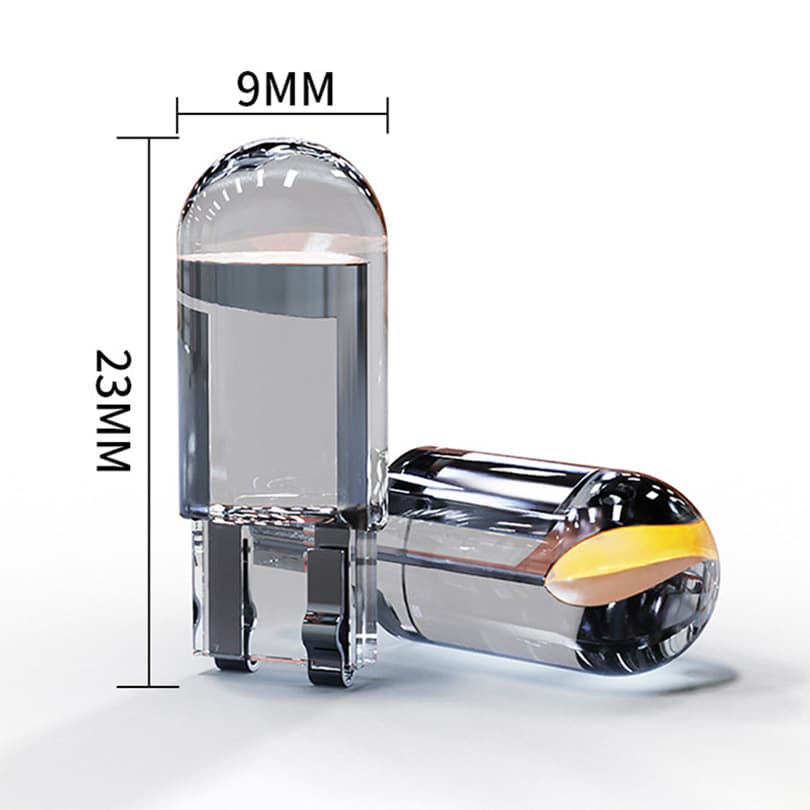 Car showing wide light T10 crystal transparent integrated LED small car light COB high -light W5W license reading light reading light 4