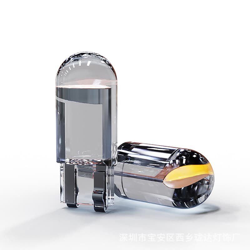 Car showing wide light T10 crystal transparent integrated LED small car light COB high -light W5W license reading light reading light
