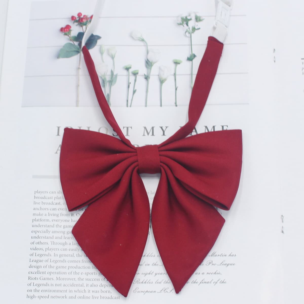 Matte Japanese bow tie with bow, (Physicals) 2