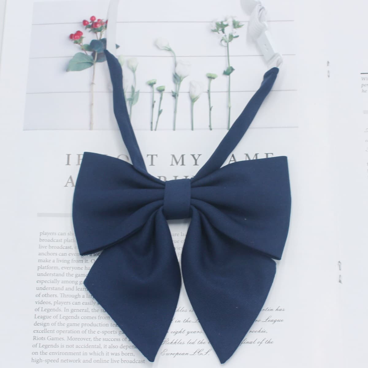 Matte Japanese bow tie with bow, (Physicals) 4
