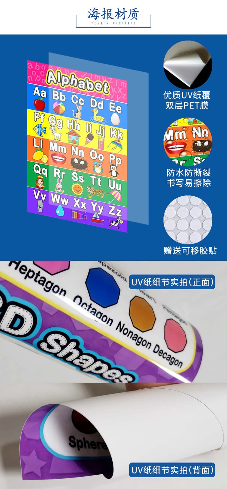 Poster for teaching maths for kindergarten, Amazon, training, color 4