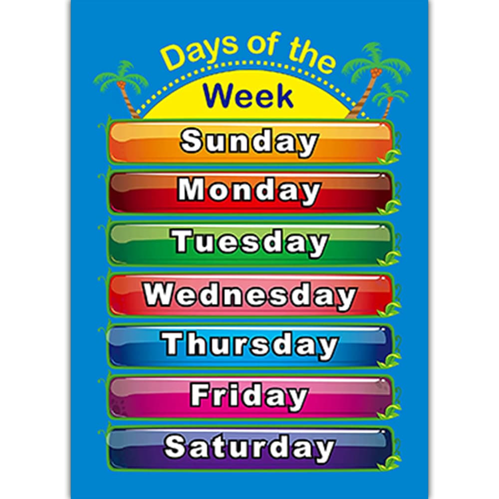 Poster for teaching maths for kindergarten, Amazon, training, color 8