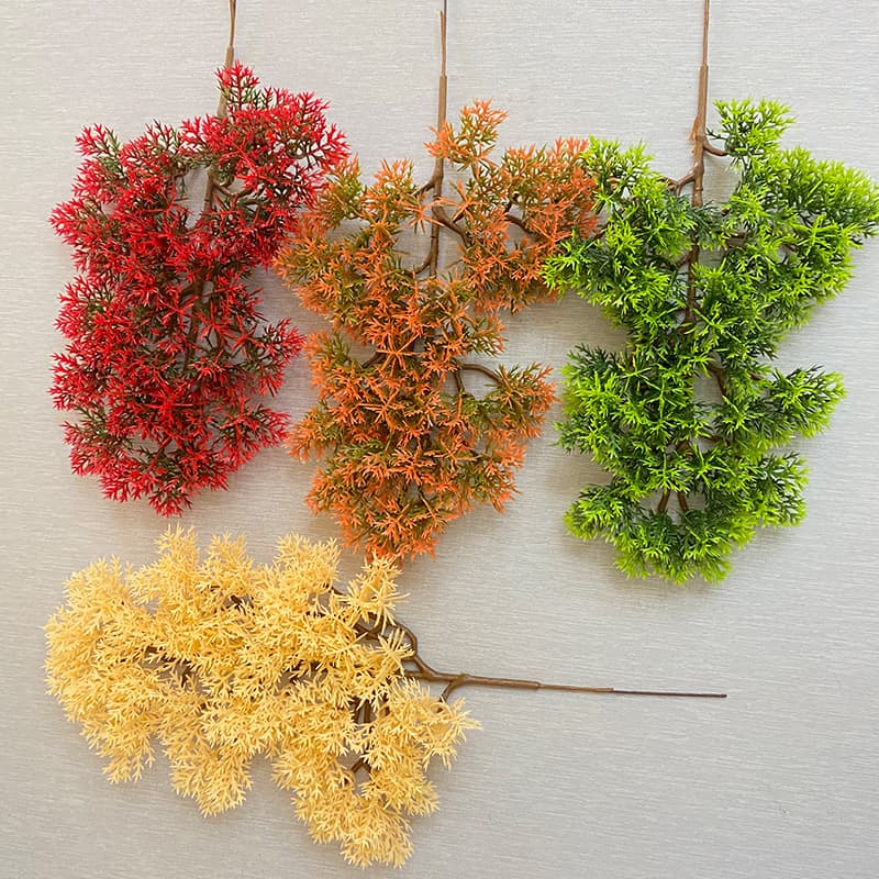 Manufacturers directly supply simulated plant cliffs and pine branches fake branches landscape decoration welcome pine artificial plastic flower beauty pine 2