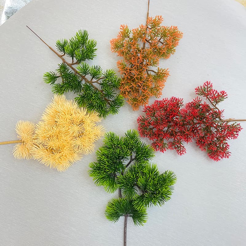 Manufacturers directly supply simulated plant cliffs and pine branches fake branches landscape decoration welcome pine artificial plastic flower beauty pine 4