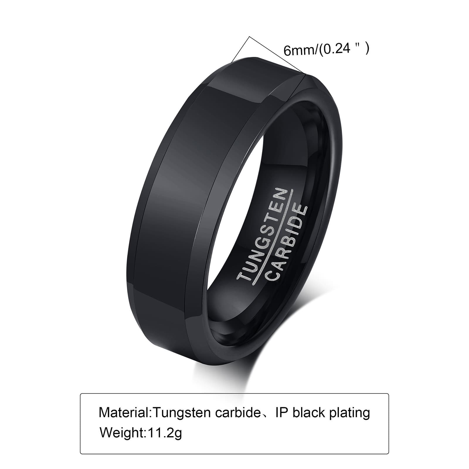 Accessory, fashionable ring, Tungsten steel, Korean style 2