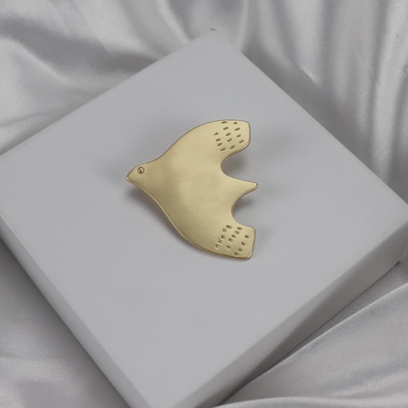 Japanese matte brooch, accessory lapel pin, style 3