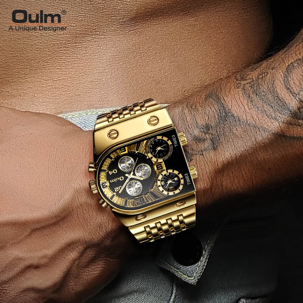 (Cross-border trading), dial, swiss watch, casual steel belt, golden quartz watches 2