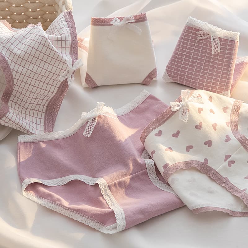 Cotton Breathable Mid-Rise Underwear Pants 3