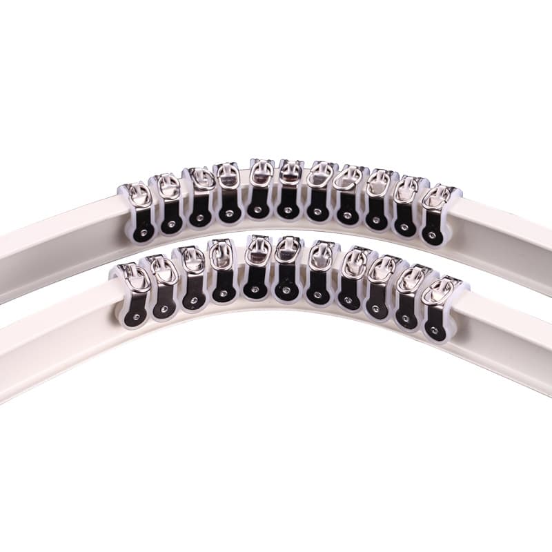 Curtain orbit bay window balcony L -shaped U -shaped curved aluminum alloy can bend the rail monorail dual -track curtain accessories 5