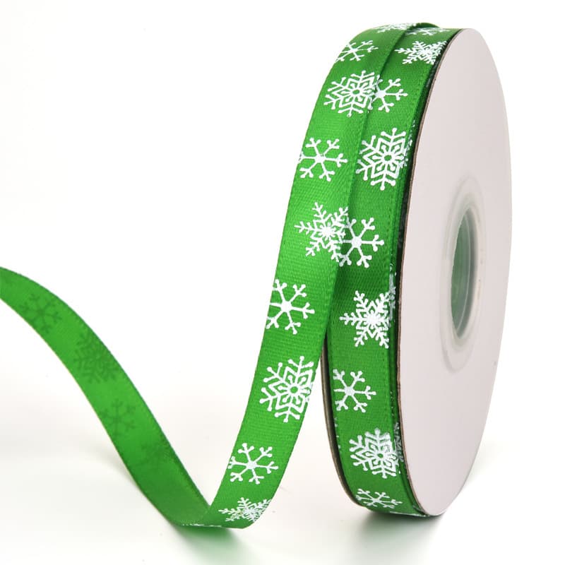 Christmas festival decorative ribbon set 1cm small roll gift belt printing logo ribbon printed thread strap 6