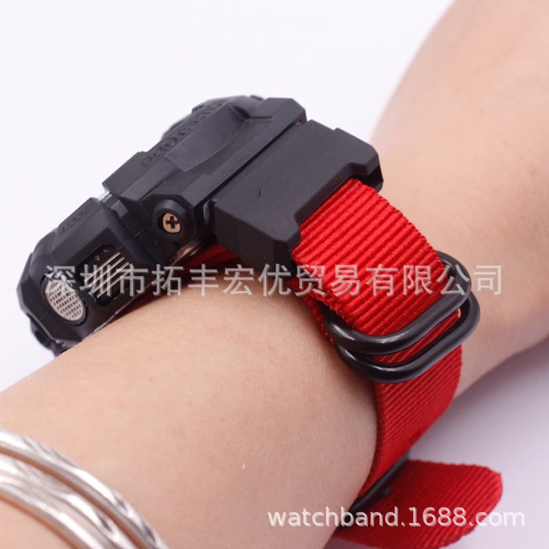G-SHOCK Nylon Canvas Watch Strap GA110 400 DW5600 with Adapter 3
