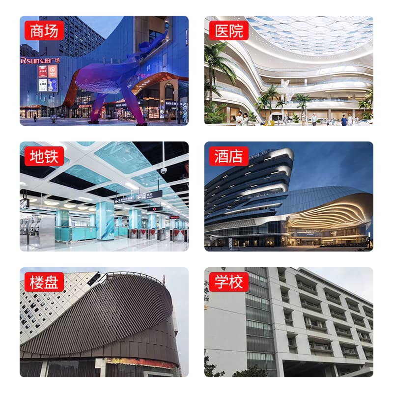 Engineering Decoration curtain wall aluminum aluminum aluminum veneer outer wall fluorica carbon smallpox ceiling punching carved aluminum veneer 4