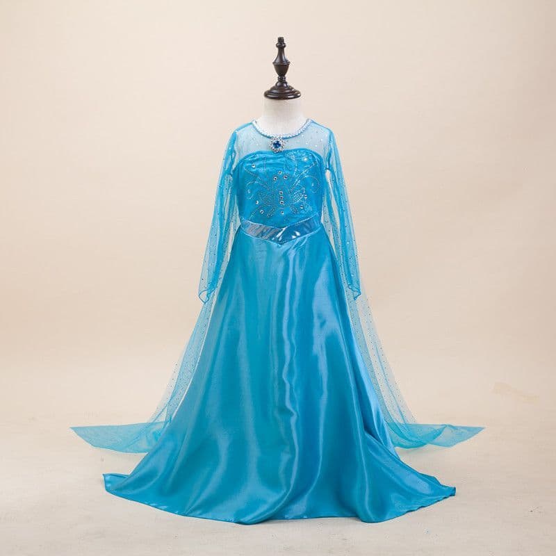 Small princess costume, long-sleeve, girl's skirt, long dress, set 1