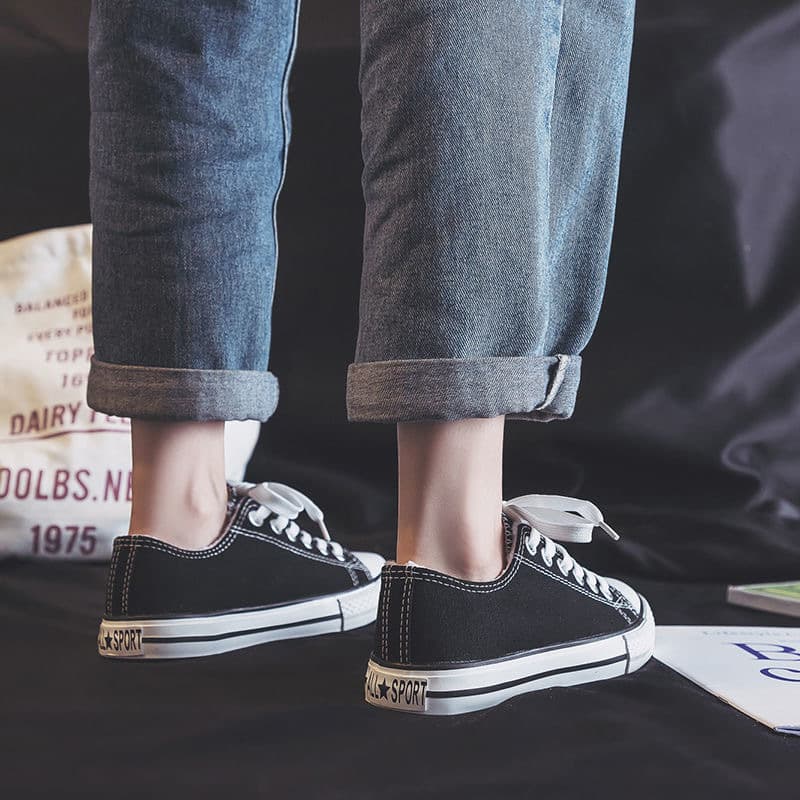 2026 Wholesale Classic Canvas Shoes Women's Shoes Student Korean Version Spring Couple Style Harajuku Low Top Trendy Board Shoes 4
