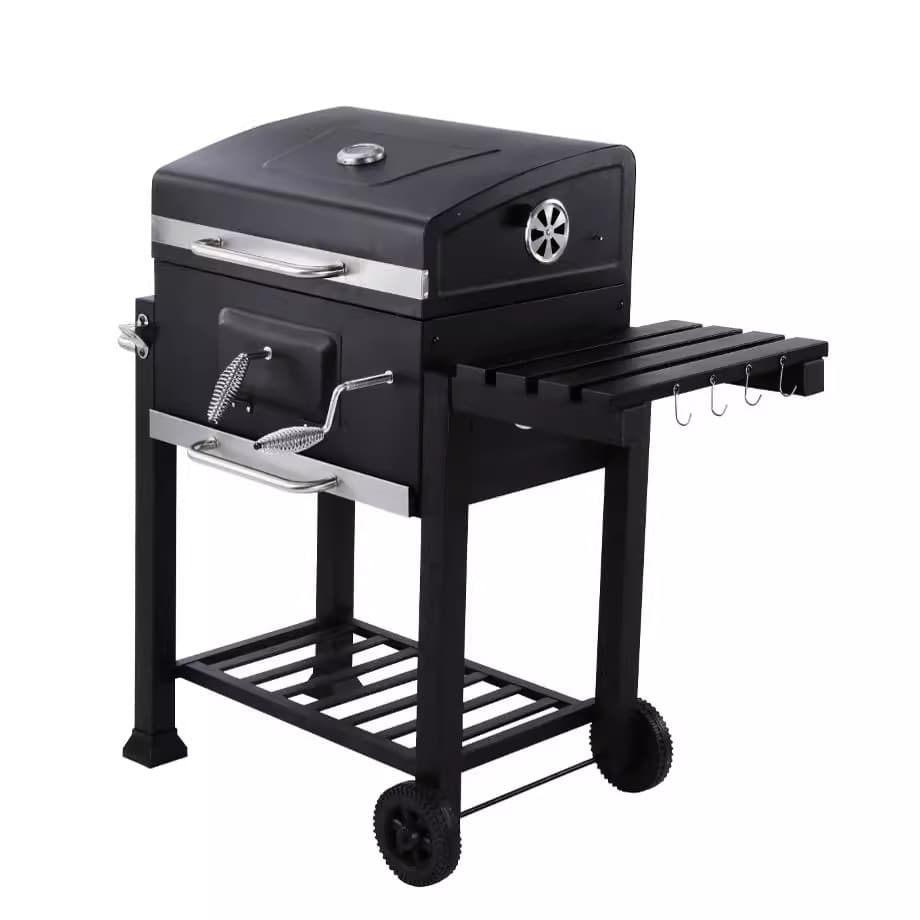Outdoor courtyard large American charcoal barbecue stove garden stove square courtyard stove BBQ courtyard large stove 2