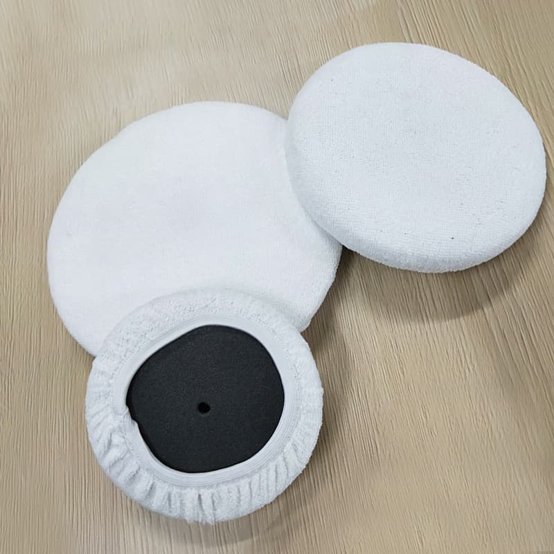 Ultra -fine fiber cars waxing sleeve coral velvet polishing sleeve wax machine replace the cloth cover car washing tool wholesale 4