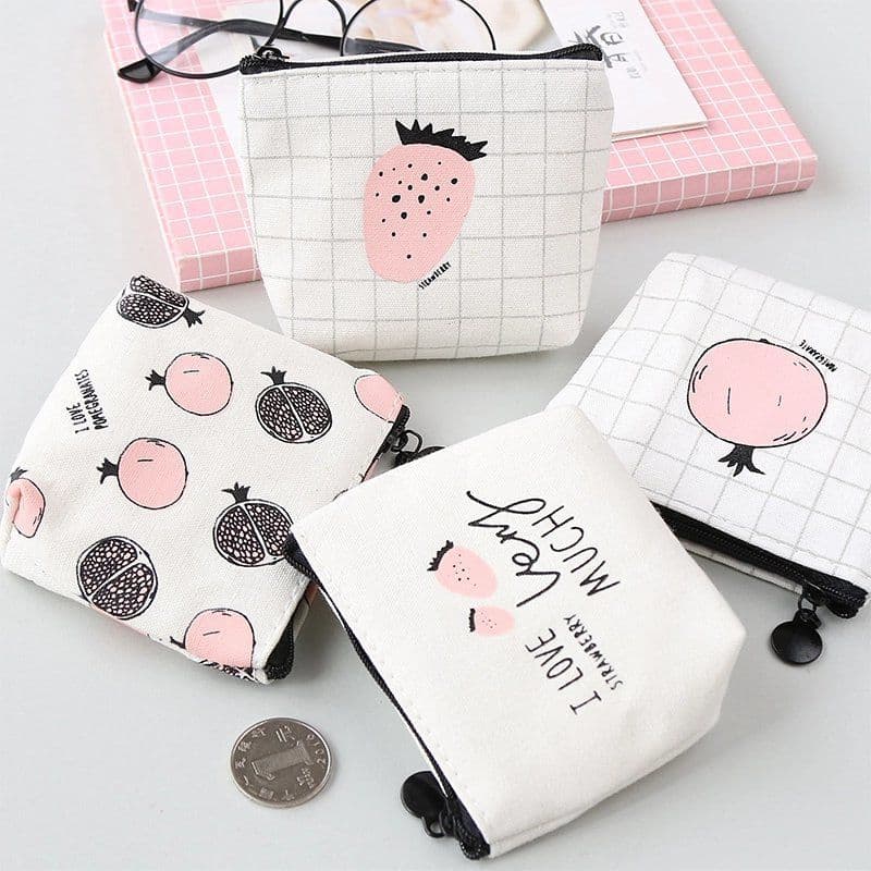 Coins, wallet, cute small key bag, small clutch bag, Korean style, simple and elegant design 3