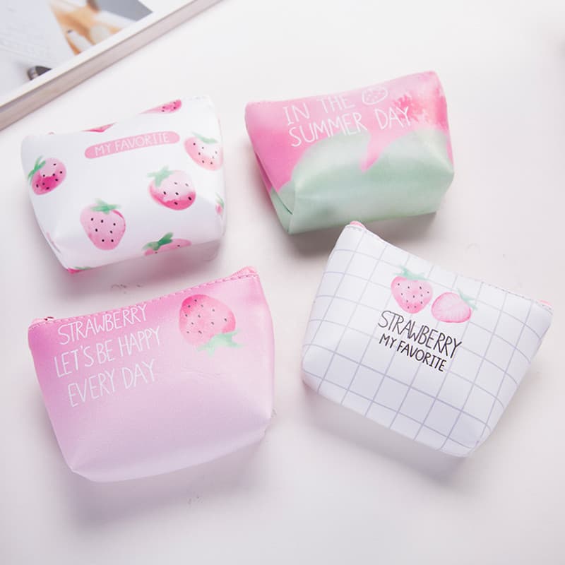 Coins, wallet, cute small key bag, small clutch bag, Korean style, simple and elegant design 4
