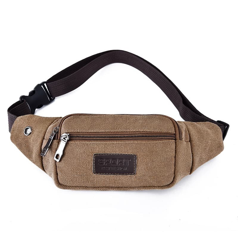 Sports handheld travel belt bag with zipper, adjustable straps, small bag 4