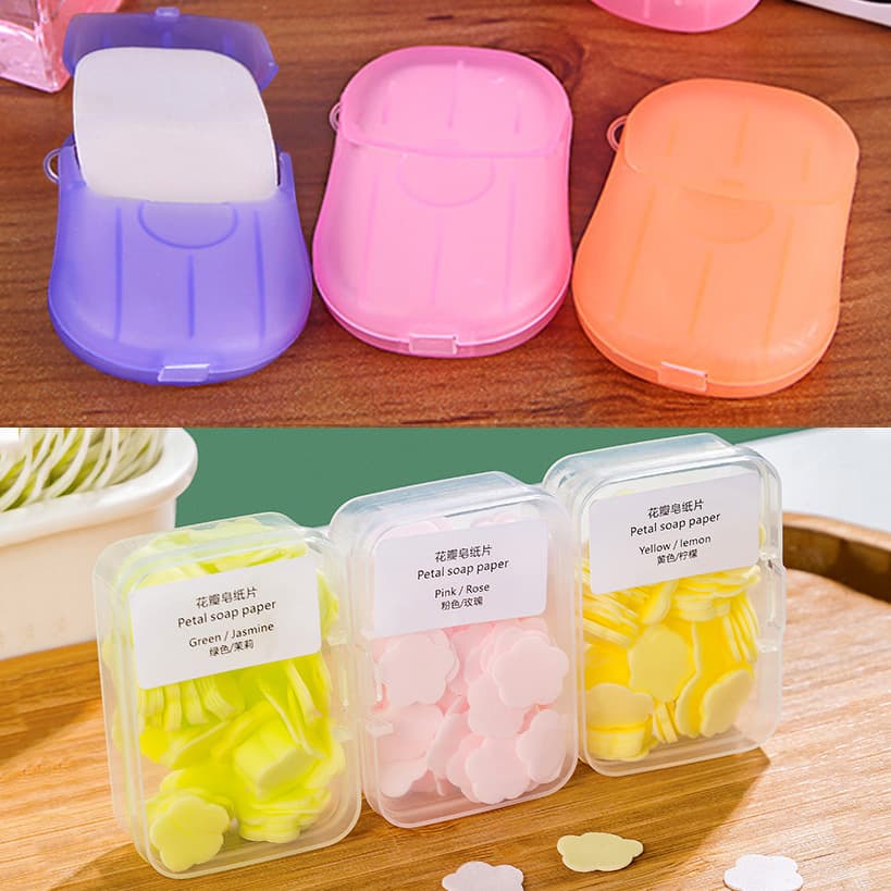 Handheld small soap flower-shaped for traveling