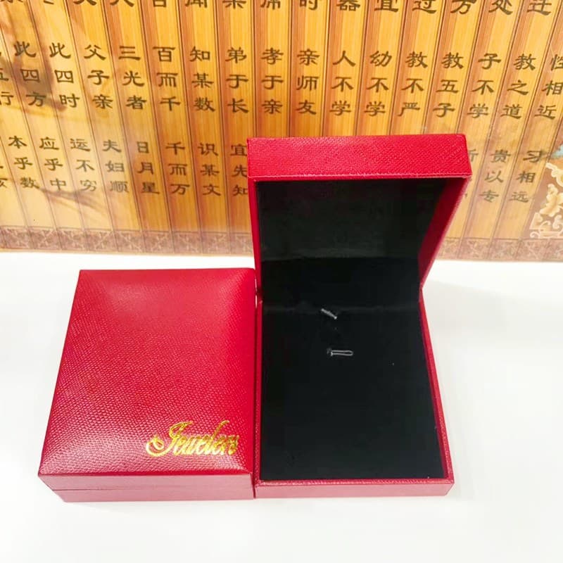 Red jewelry, storage system, storage box, golden bracelet, accessory, earrings, Birthday gift 2