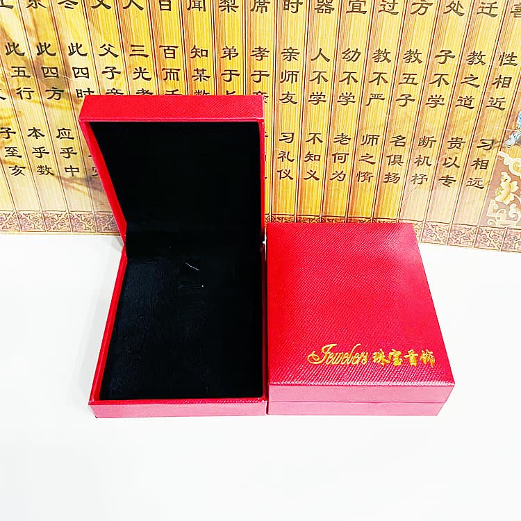 Red jewelry, storage system, storage box, golden bracelet, accessory, earrings, Birthday gift 9