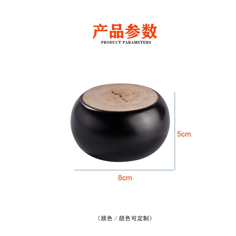 Wholesale simple solid wood round cake foot chair sofa foot table leg cabinet feet round wood chess foot furniture feet 4