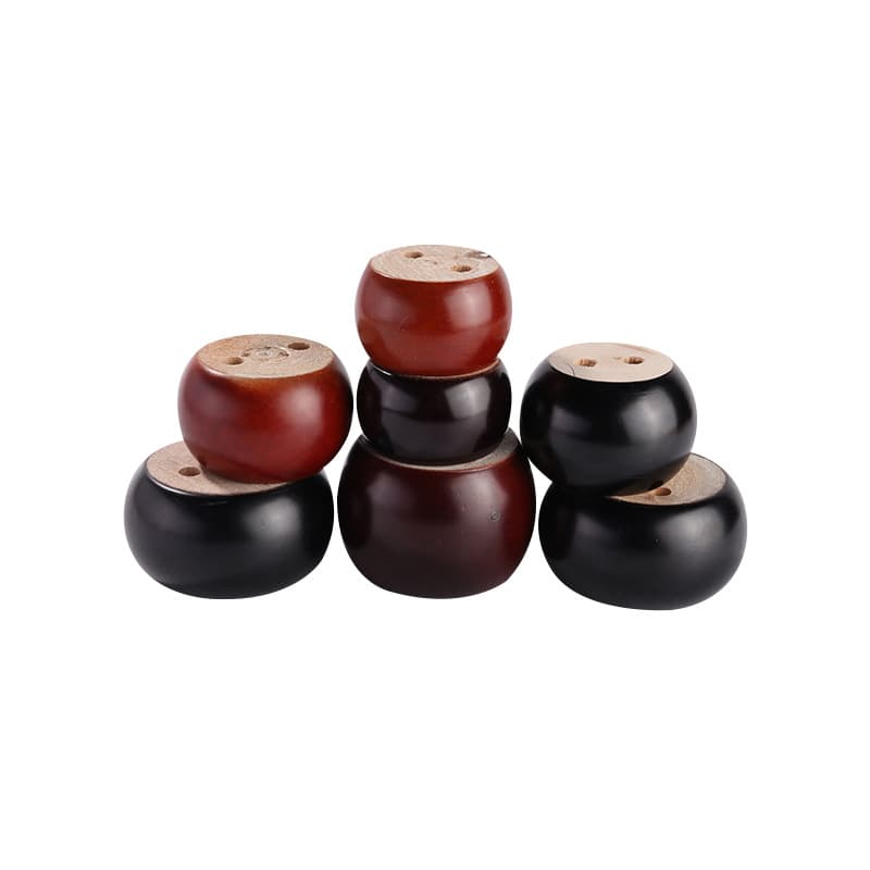 Wholesale simple solid wood round cake foot chair sofa foot table leg cabinet feet round wood chess foot furniture feet 5