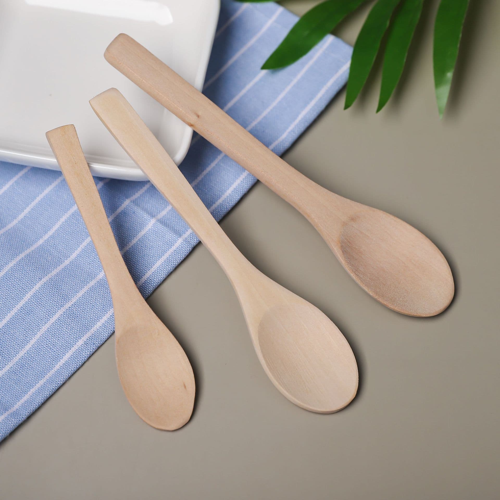 Organic disposable spoon for ice cream 2