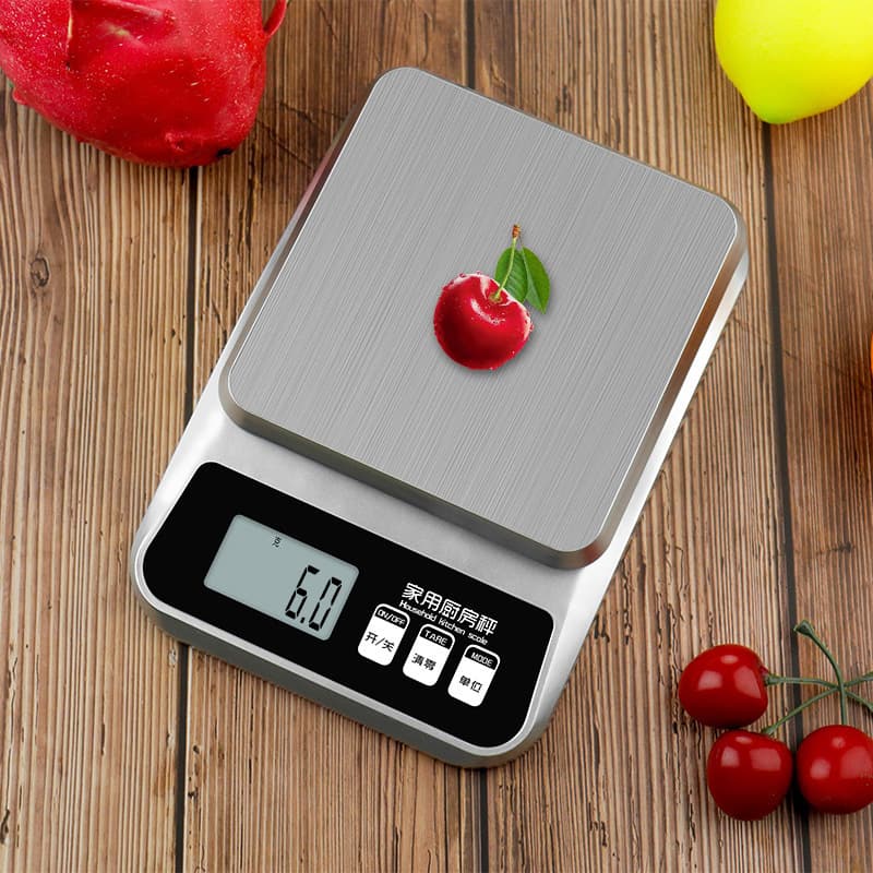 Kitchen electronic scale small 0.1 gram food gram weight scale 10KG stainless steel food electronic scale charging gram scale