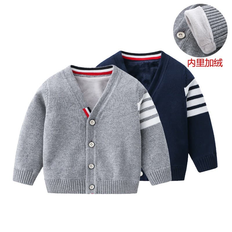 (Cross-border trading), autumn cotton cardigan for boys, knitted sweater, children's jacket, long-sleeve, Korean style 5