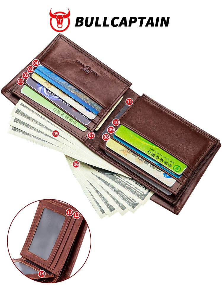 Genuine Cowhide Leather Wallet & Camera Case 4