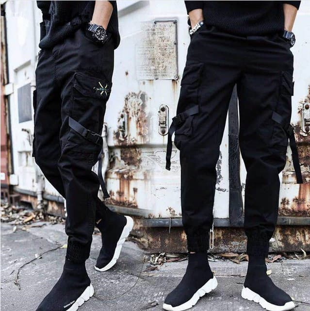 Trend brand men's universal trousers for students, Korean style, oversize, loose fit 2