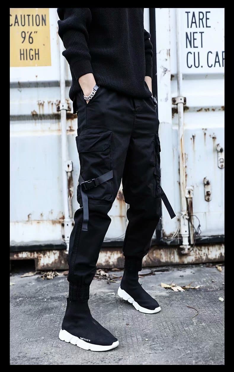 Trend brand men's universal trousers for students, Korean style, oversize, loose fit 3