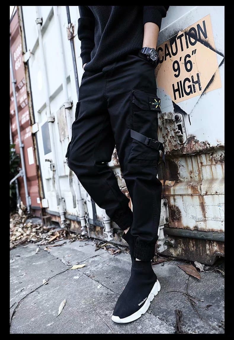 Trend brand men's universal trousers for students, Korean style, oversize, loose fit 6