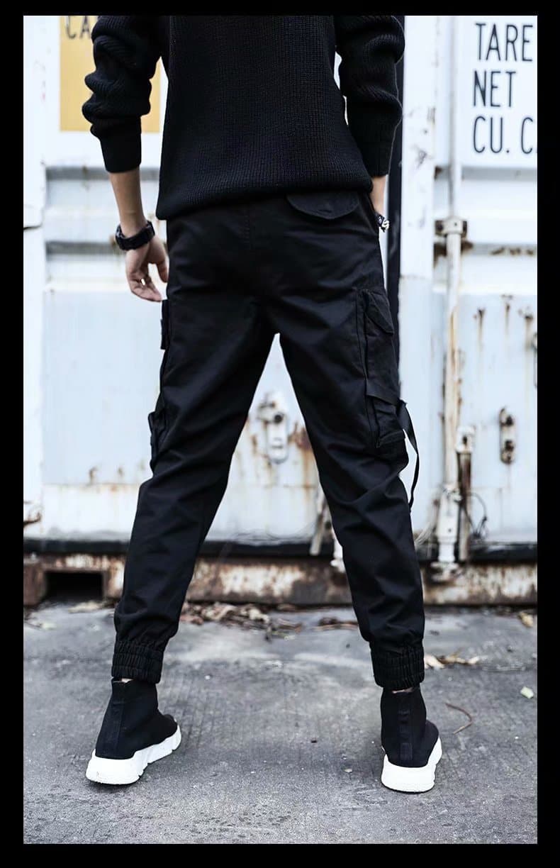 Trend brand men's universal trousers for students, Korean style, oversize, loose fit 1
