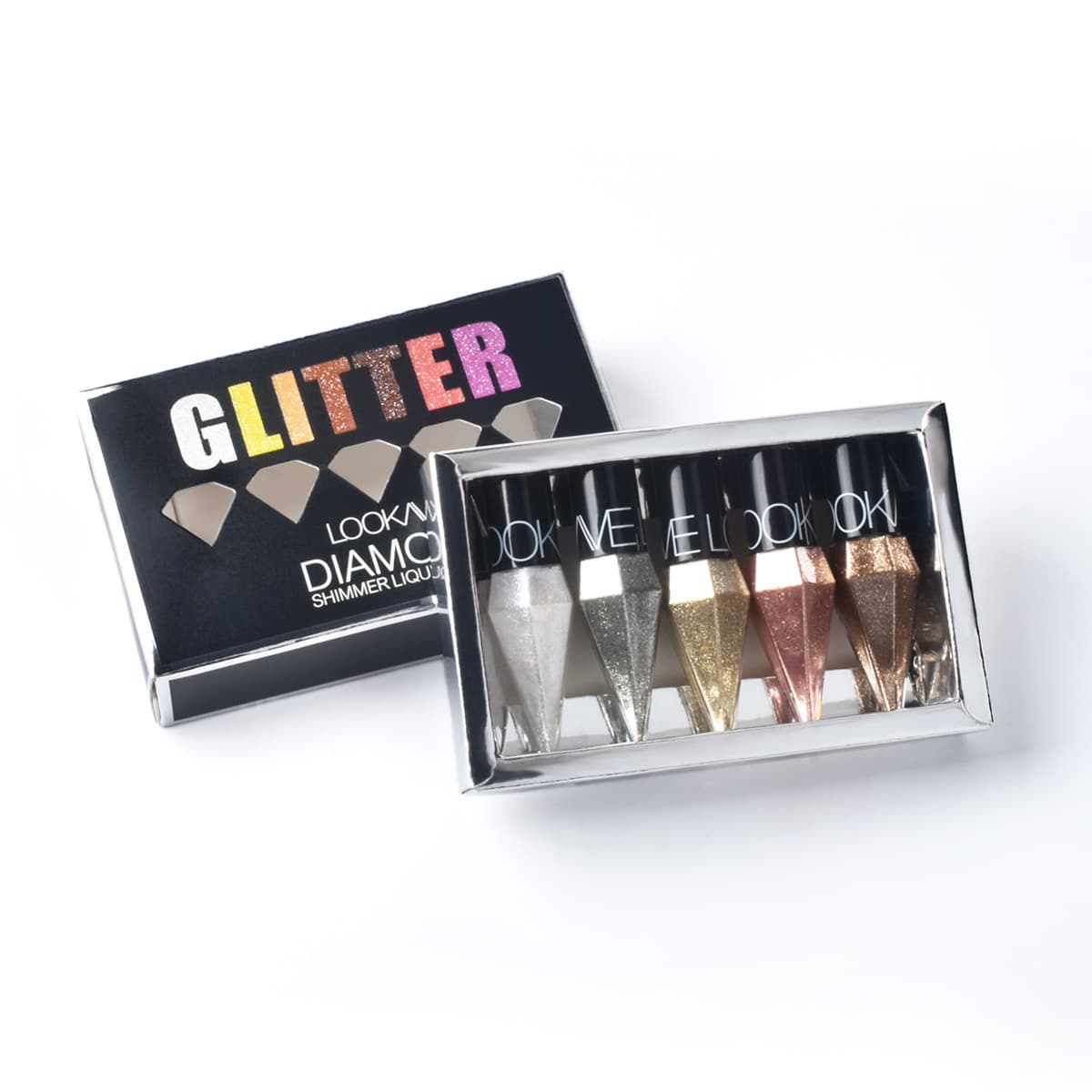 LOOKAVE Diamond Eyeliner Liquid 5-Piece Set Gift Box 4