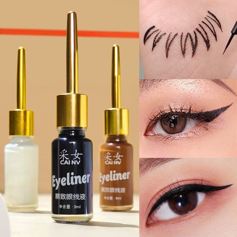 Black eye pencil, waterproof liner for students, for beginners, long-term effect, no smudge 5