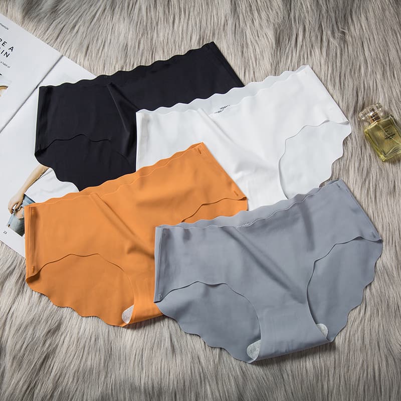 Silk ultra thin solid color breathable underwear, pants, plus size 1
