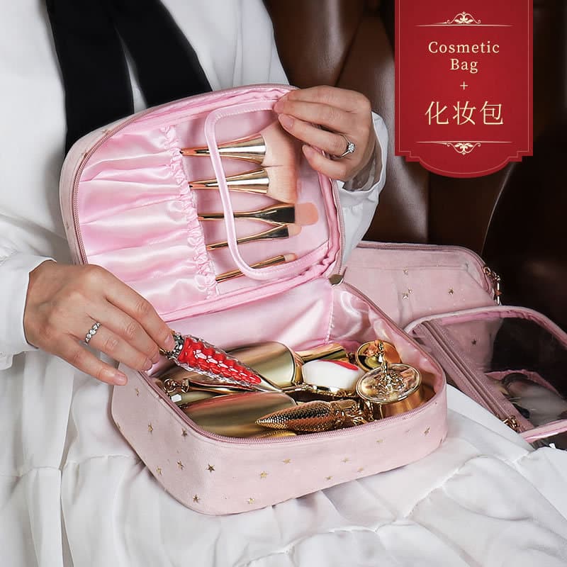 High quality cosmetic storage system, capacious lipstick, cosmetic bag, set, high-quality style, 2 piece set 1