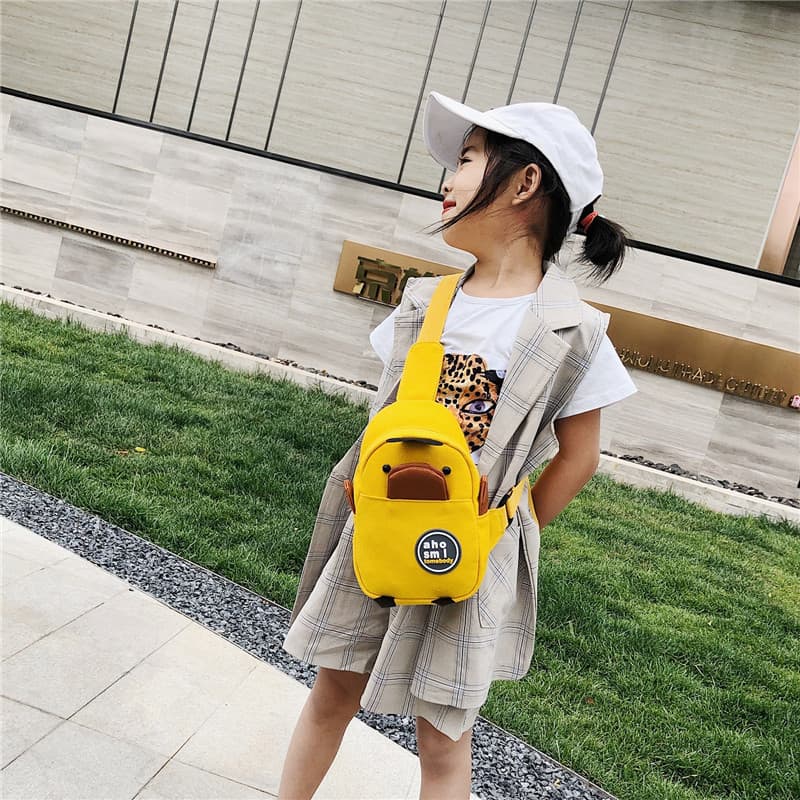 B.Duck, shoulder bag, cartoon chest bag, cute one-shoulder bag, backpack, 2021 collection, Birthday gift 3