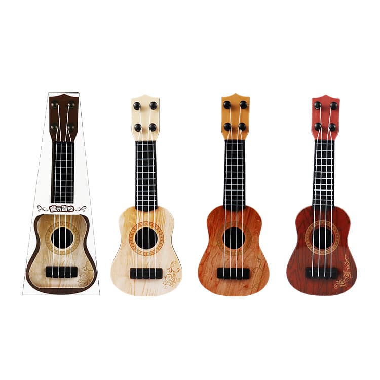 Toy, realistic musical instruments, ukulele with a score, small music guitar, training, early education 5